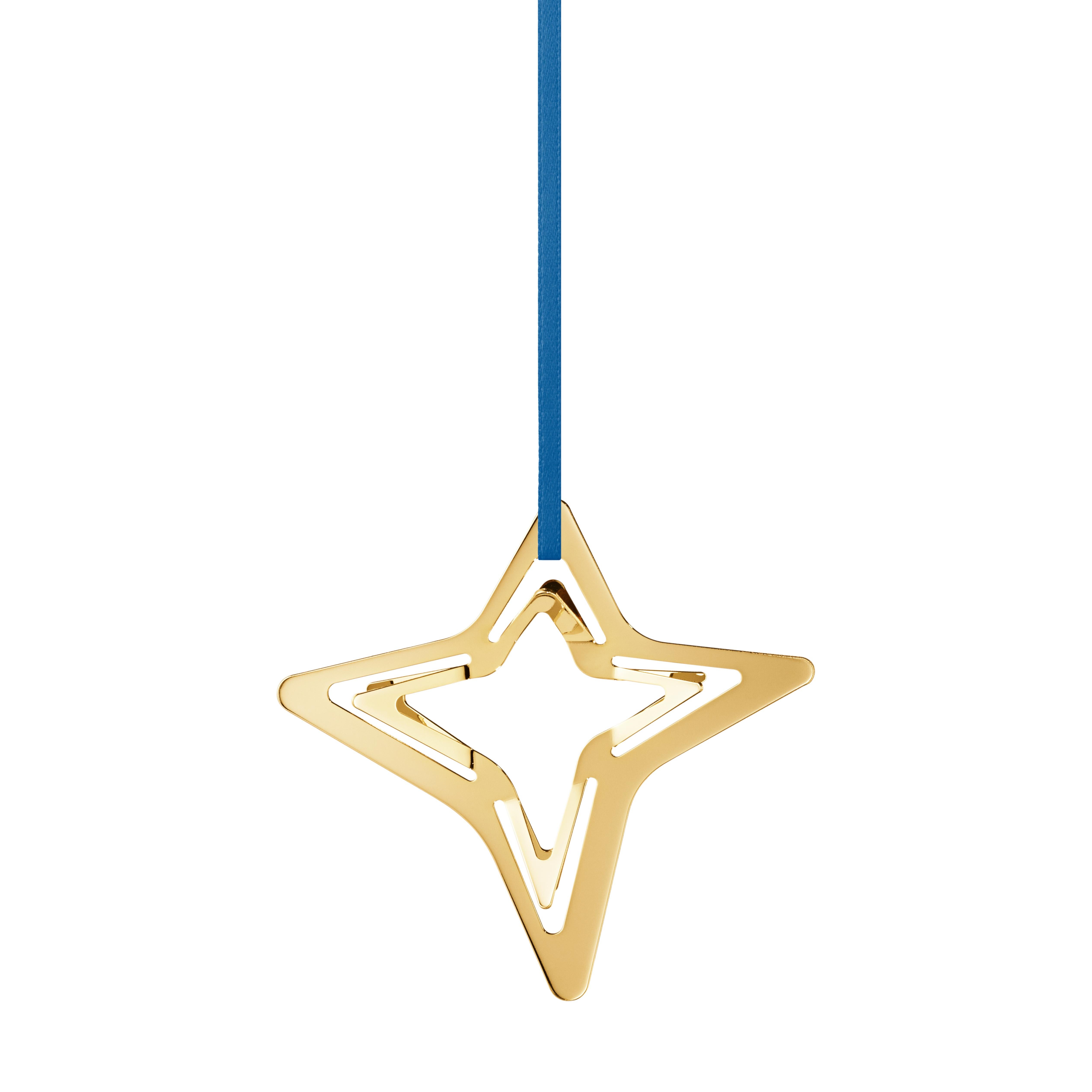 This gold plated star captures the beauty of a starry filled sky. Catching the light as it turns, hanging in a tree or in a window, the decoration is sure to charm year after year.
 
 Known as much for her love of the natural world as for her