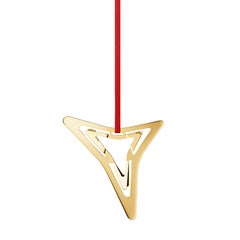 CC 2021 Holiday Ornament Four Point Star Gold