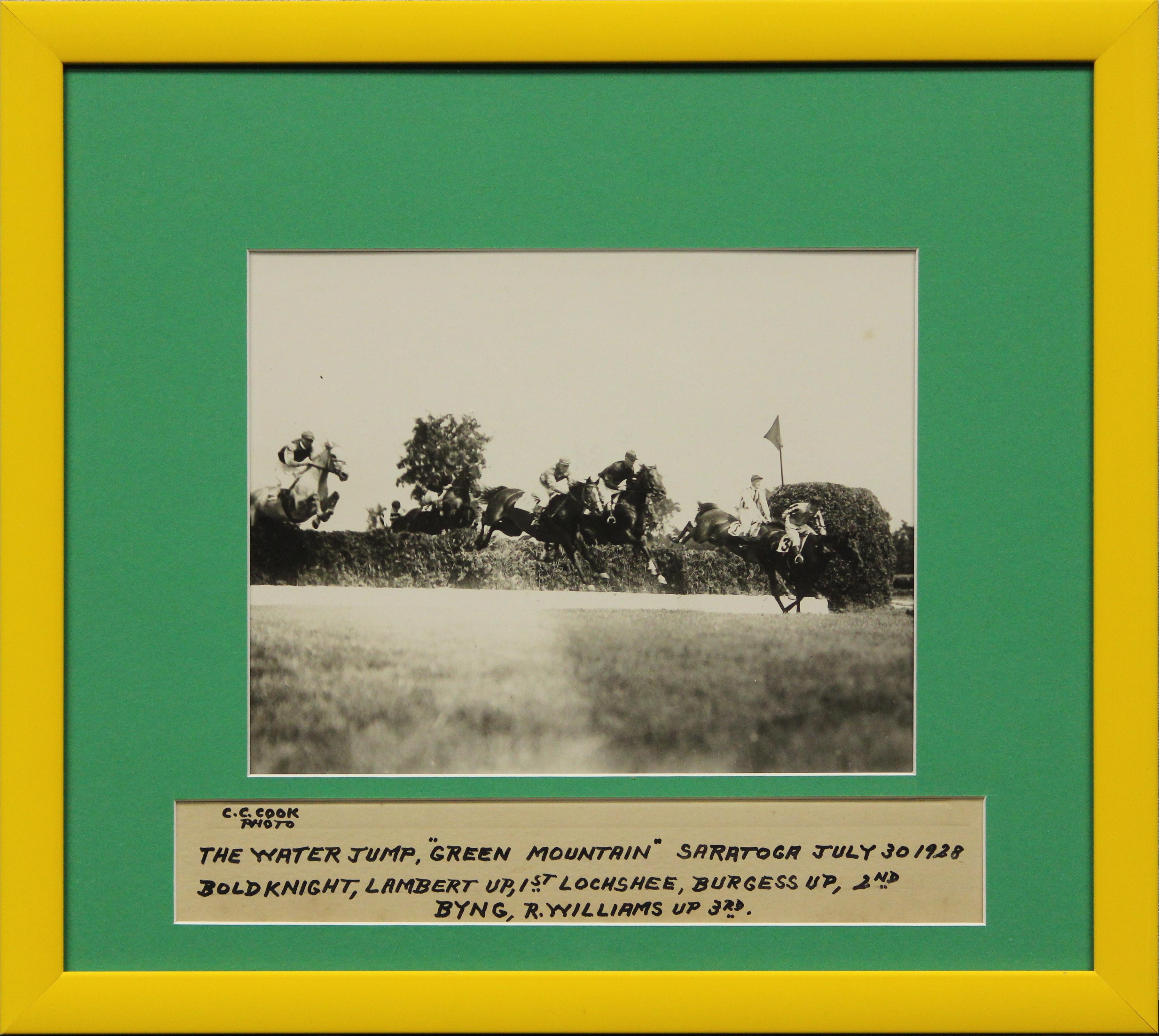 "Green Mountain" Saratoga 1928 B&W Framed Photo - Photograph by C.C. Cook