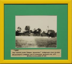 Antique "Green Mountain" Saratoga 1928 B&W Framed Photo
