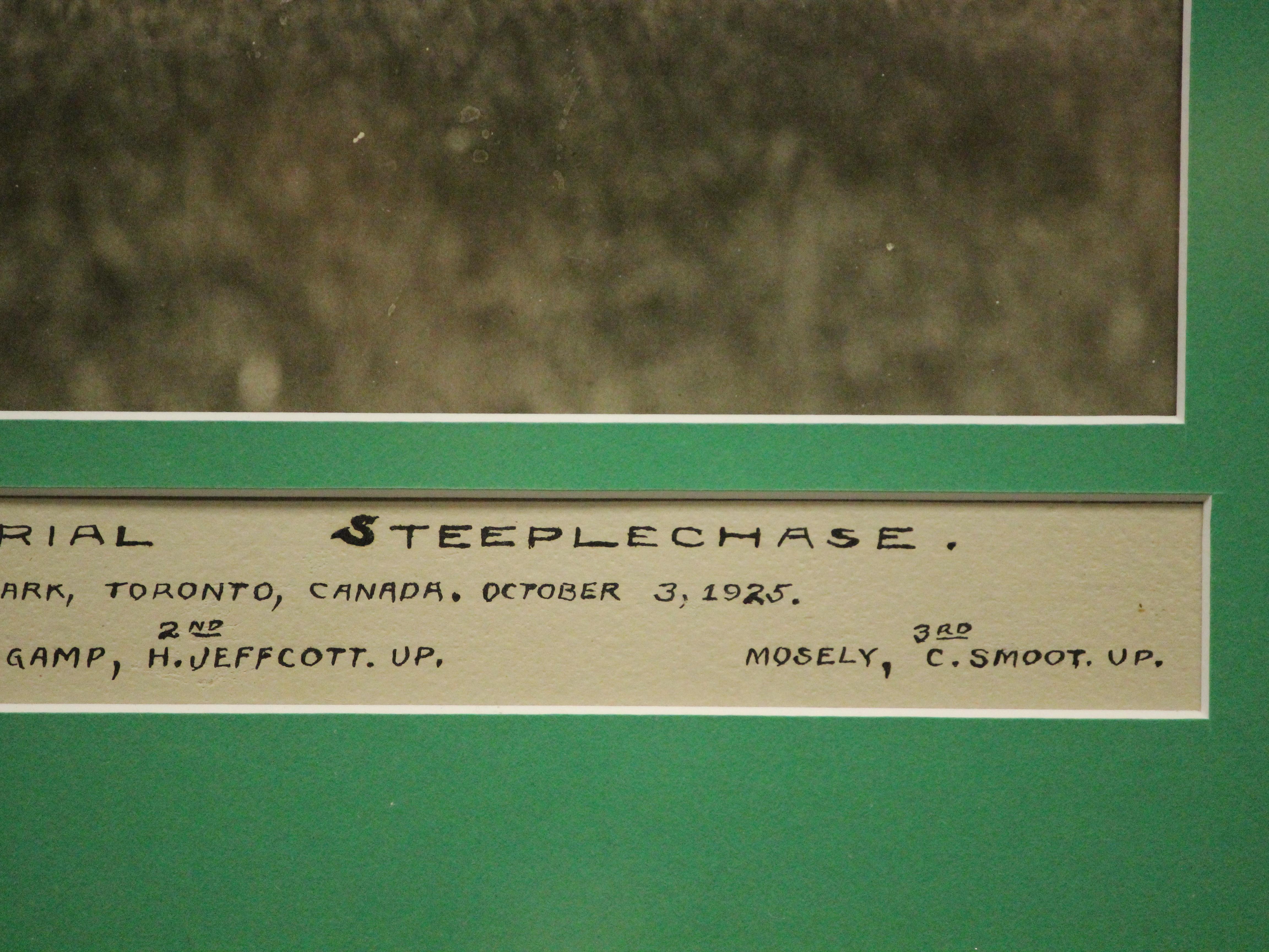 « Henrie Memorial Steeplechase », 3 octobre 1925 à Woodbine Park, Toronto, Canada en vente 2