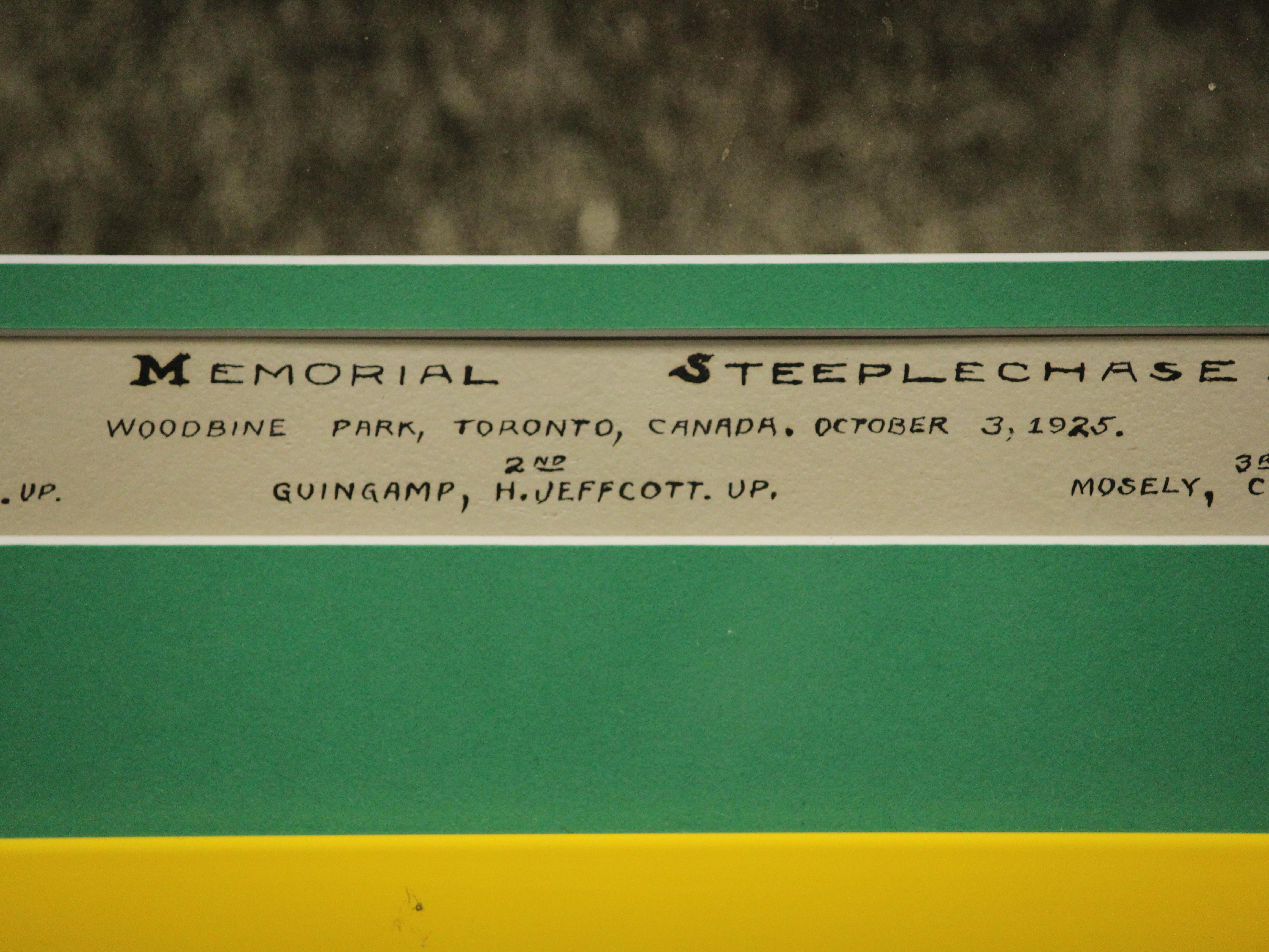 « Henrie Memorial Steeplechase », 3 octobre 1925 à Woodbine Park, Toronto, Canada en vente 3