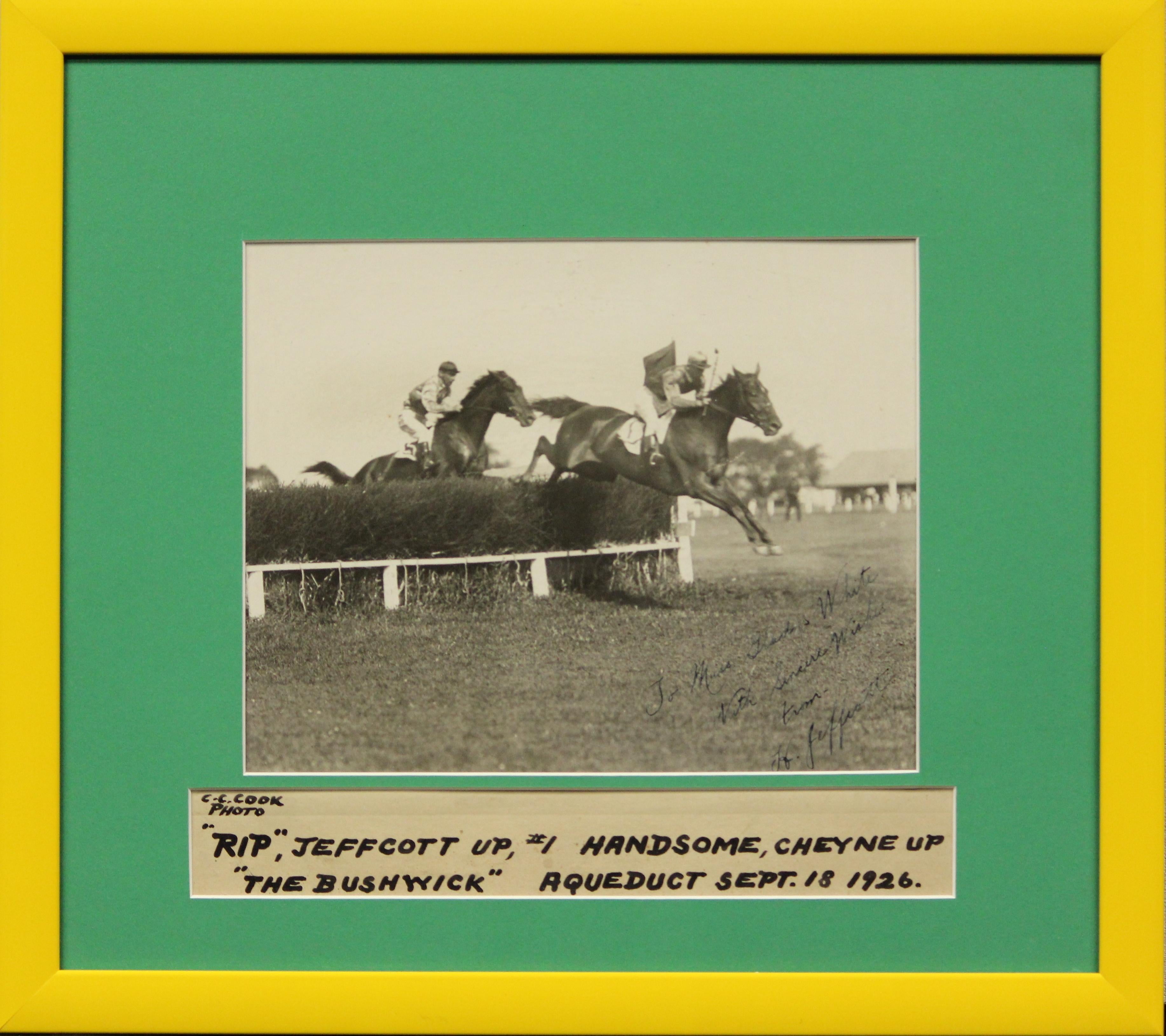 "The Bushwick" Steeplechase at Aqueduct Sept. 18, 1926 - Photograph by C.C. Cook
