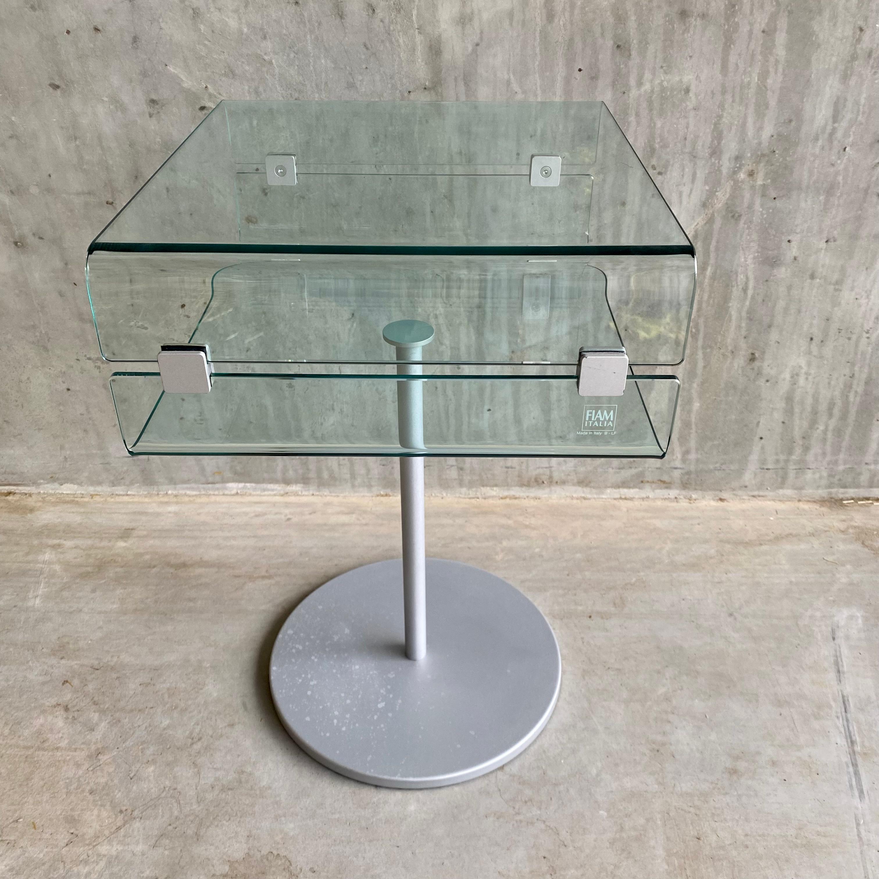 Métal Table de nuit ou table d'appoint C&C par Christophe Pillet pour Fiam Italia