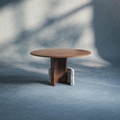 CC Runder skulpturaler zeitgenössischer esstisch by dAM Atelier A