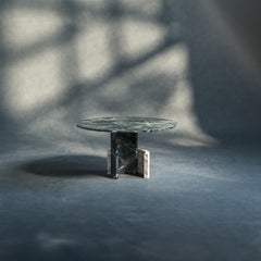 CC Tavolo da pranzo rotondo scultoreo in marmo contemporaneo di dAM Aelier