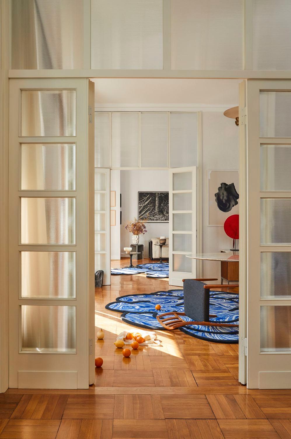 cc-tapis Alfombra eléctrica Venus azul by Patricia Urquiola Nepalés en venta