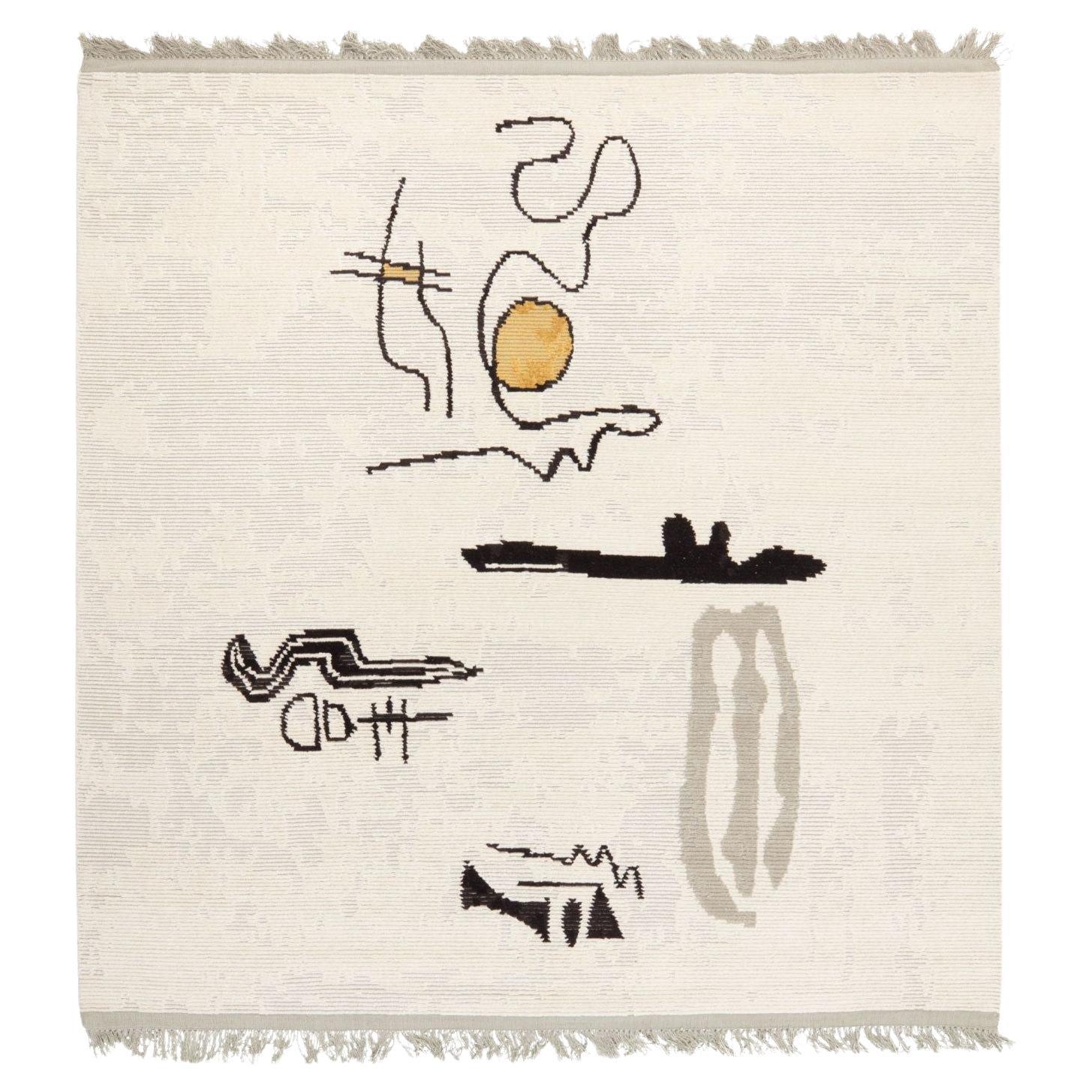 cc-tapis Tappeto A Good Night Kiss fatto a mano da Scarlett Rouge in vendita