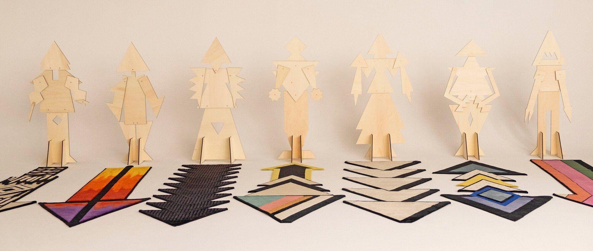 cc-tapis Alfombra estándar Archer Sufi Negra by Taher Asad-Bakhtiari en Nuevo estado para la venta en Brooklyn, NY