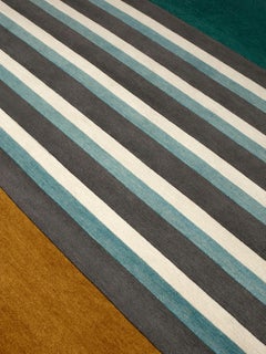 cc-tapis Blue Blanc Gris Les Arcs Collection by Charlotte Perriand