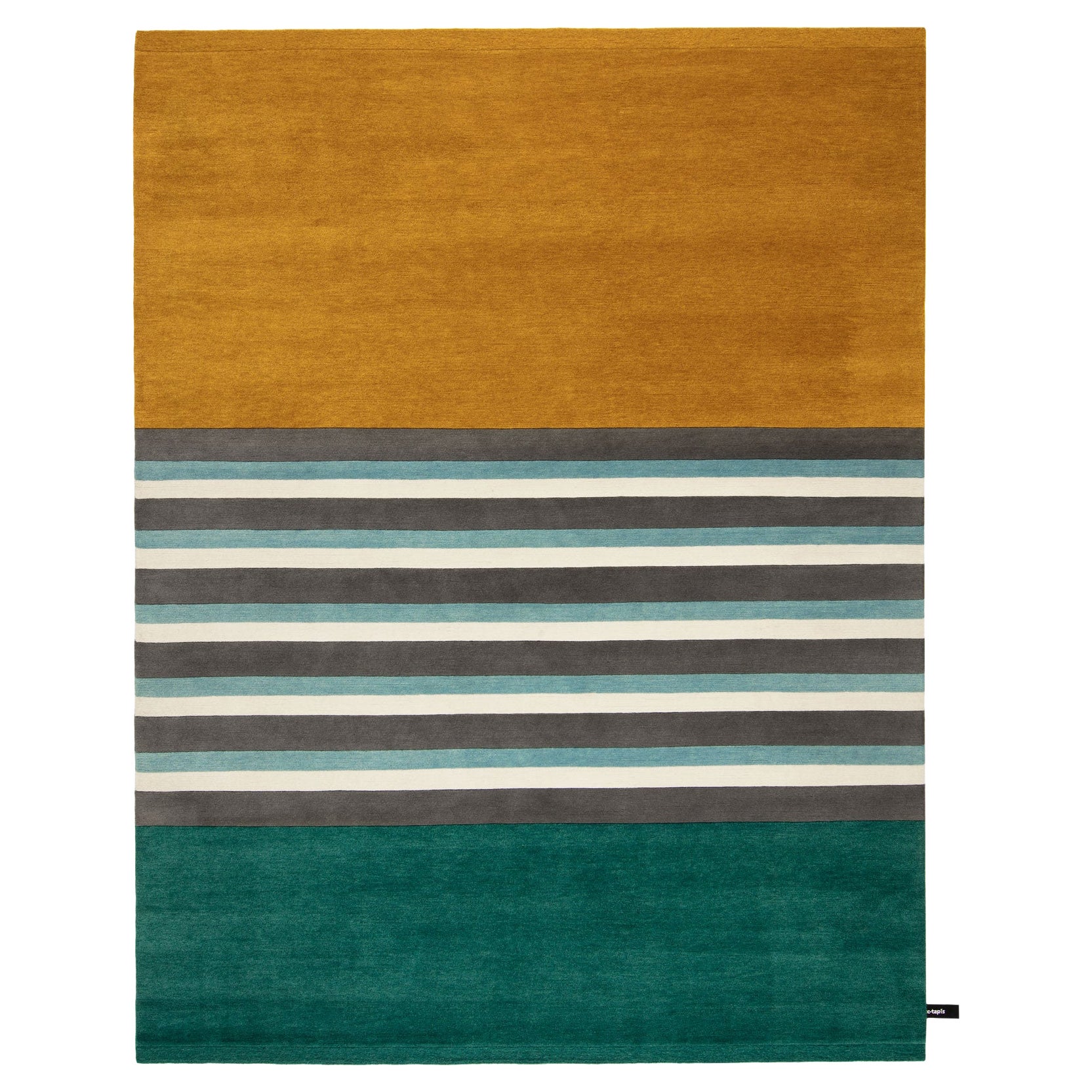cc-tapis - Gris bleu et blanc - Collection Les Arcs de Charlotte Perriand