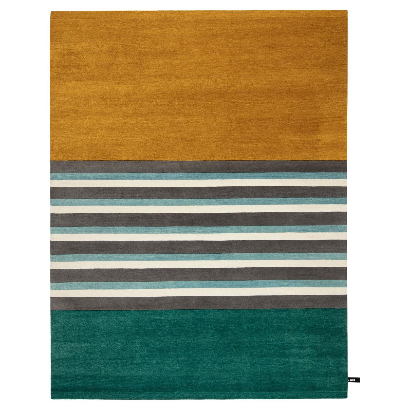 cc-tapis Blue Blanc Gris Les Arcs Collection by Charlotte Perriand - IN STOCK