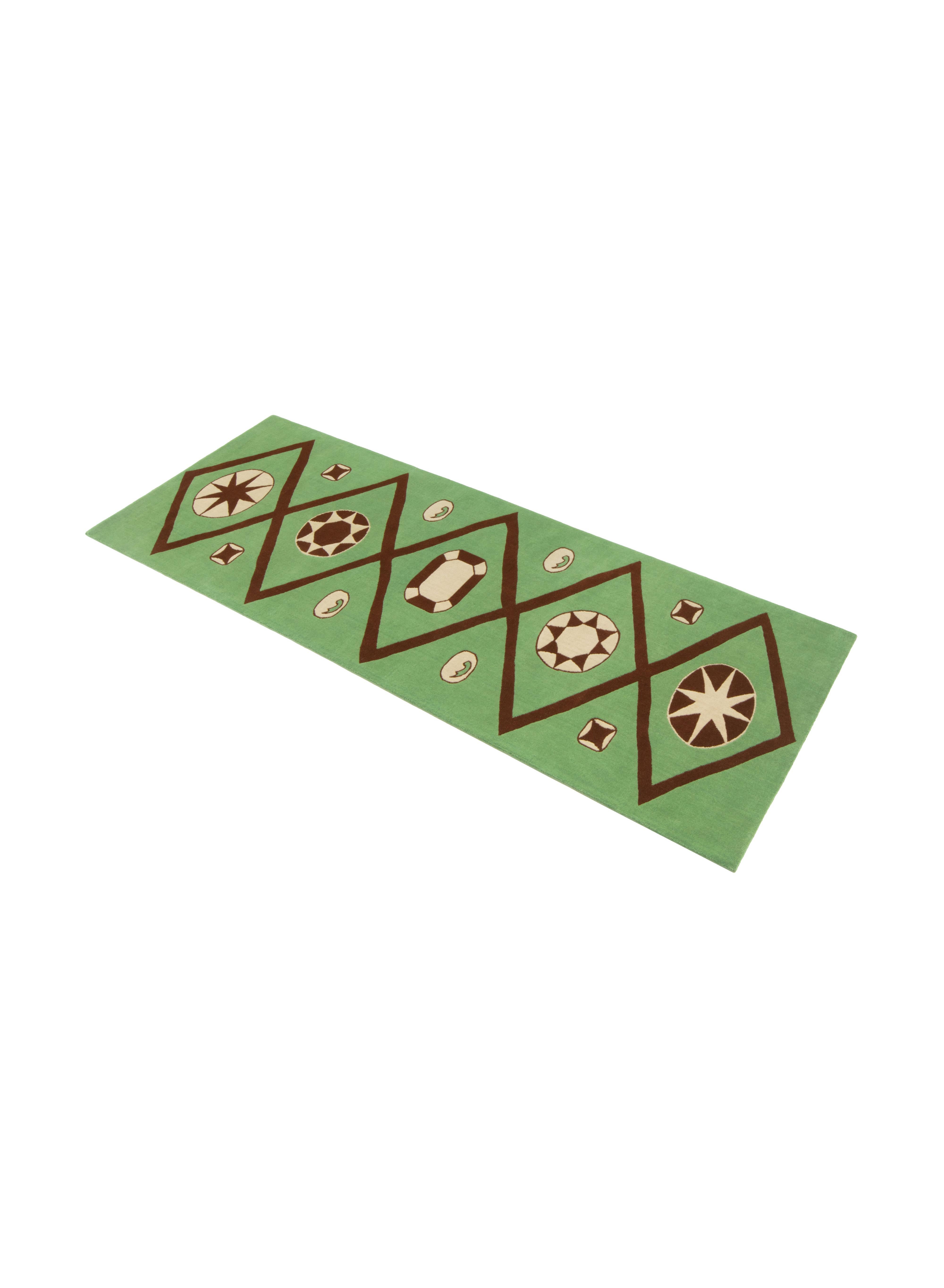 cc-tapis Orlando Collection'S Jewell Lattice Runner di Luke Edward Hall in vendita 7