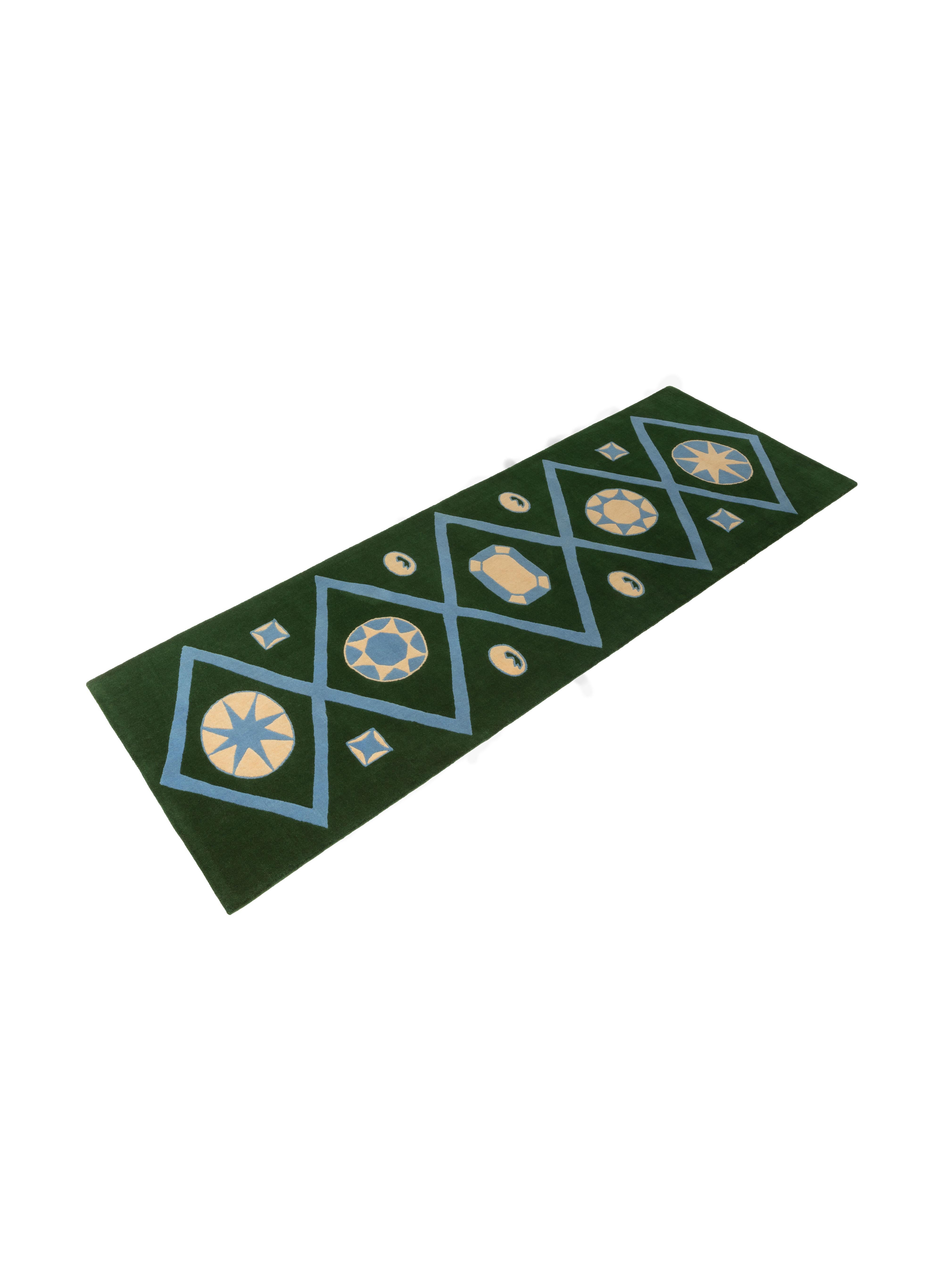 Tapis de course cc-tapis de la collection Orlando par Luke Edward Hall, en stock en vente 12