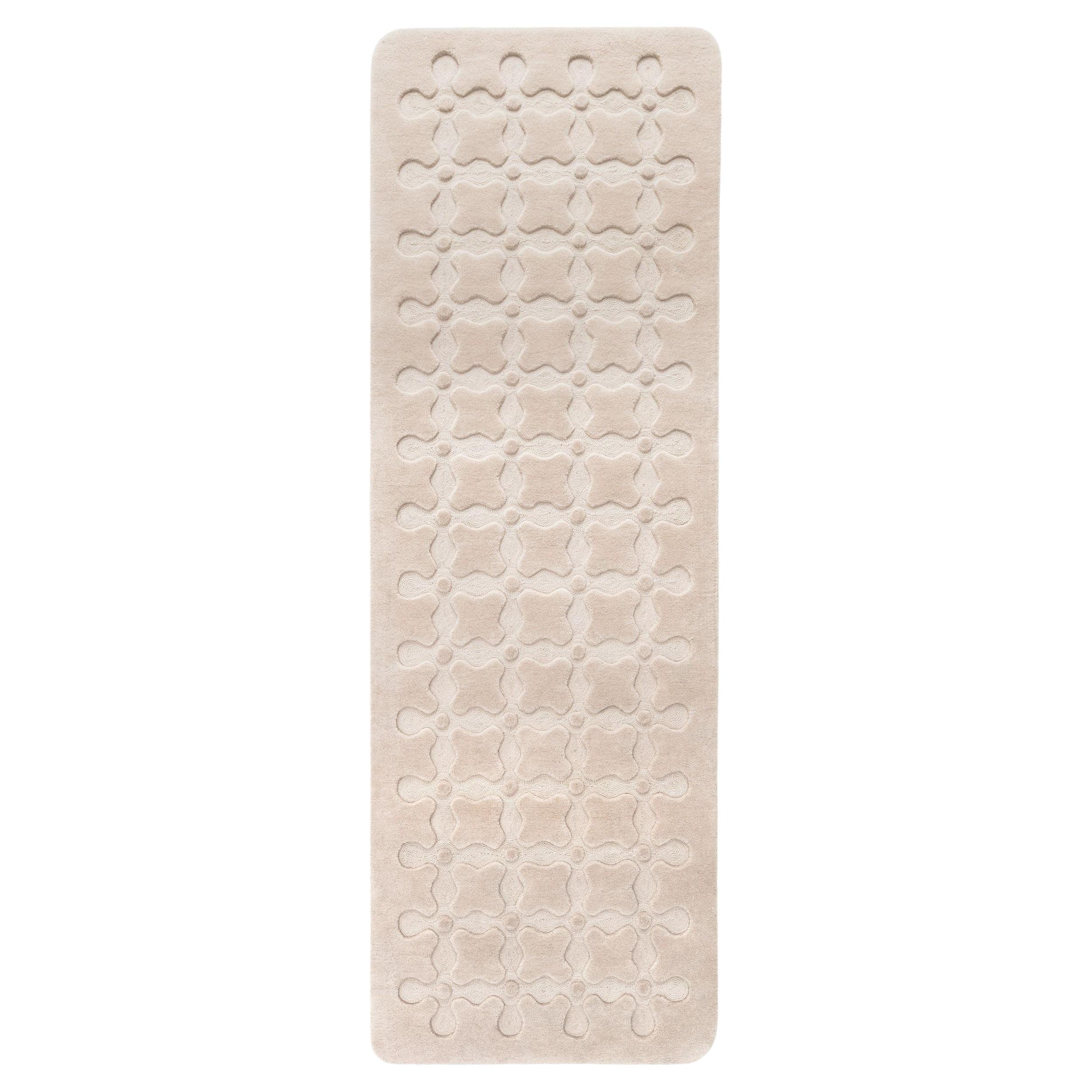 cc-tapis Tappeto CRISS CROSS RUNNER fatto a mano in Burro da India Mahdavi