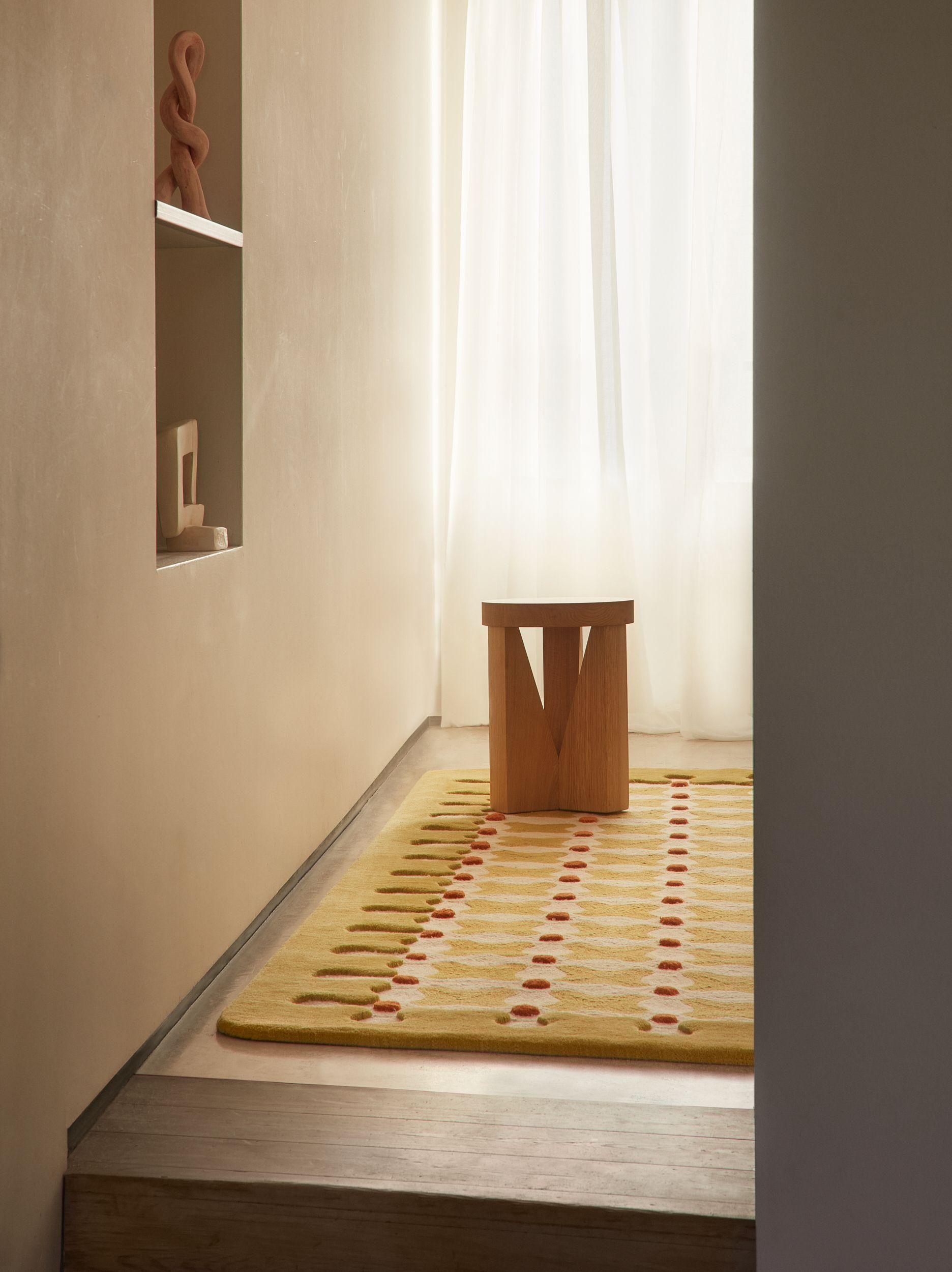 cc-tapis Tappeto CRISS CROSS RUNNER fatto a mano da India Mahdavi in vendita 3