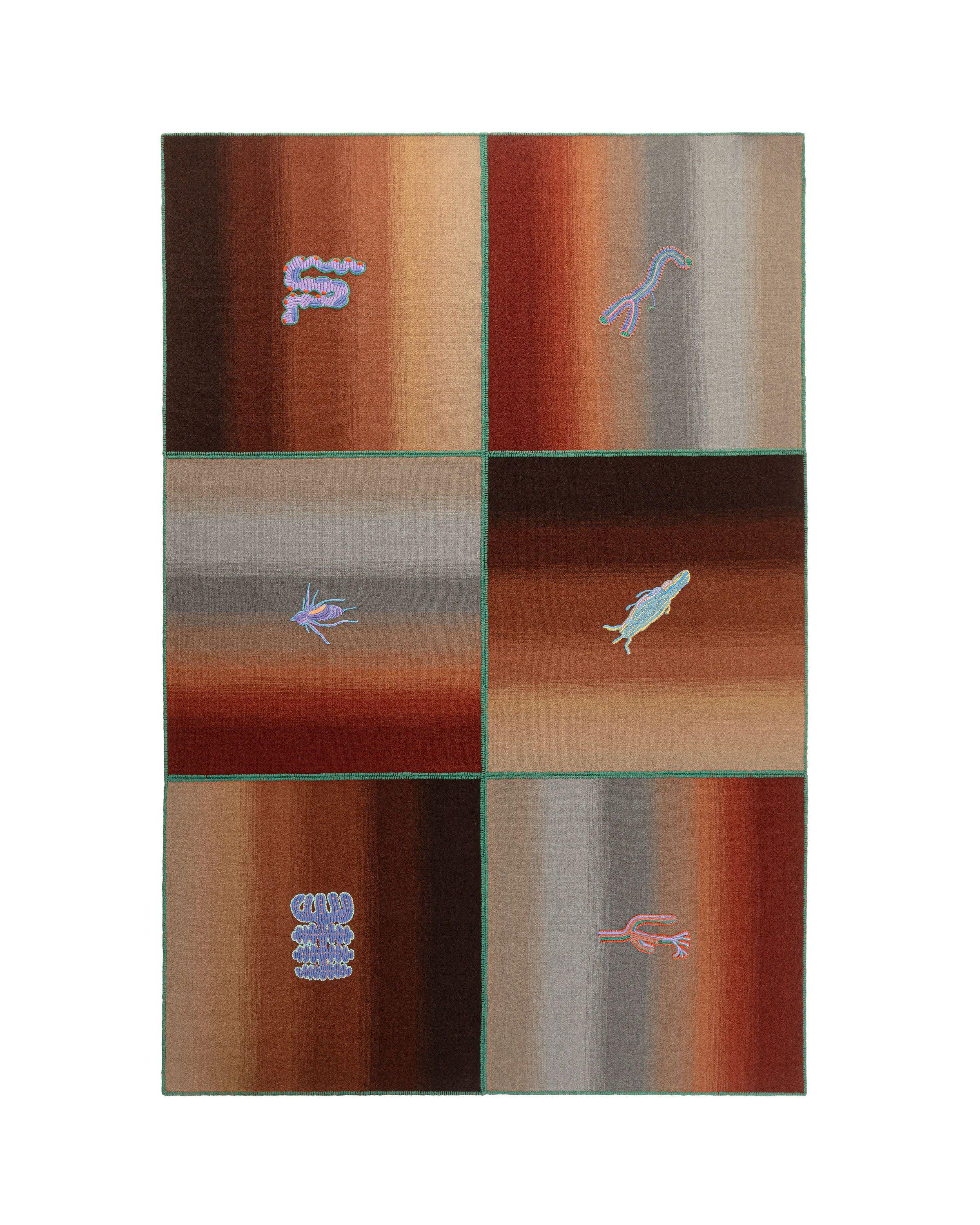 cc-tapis CRYPTID Earth Rechteckiger handgefertigter Teppich von Patricia Urquiola im Zustand „Neu“ im Angebot in Brooklyn, NY