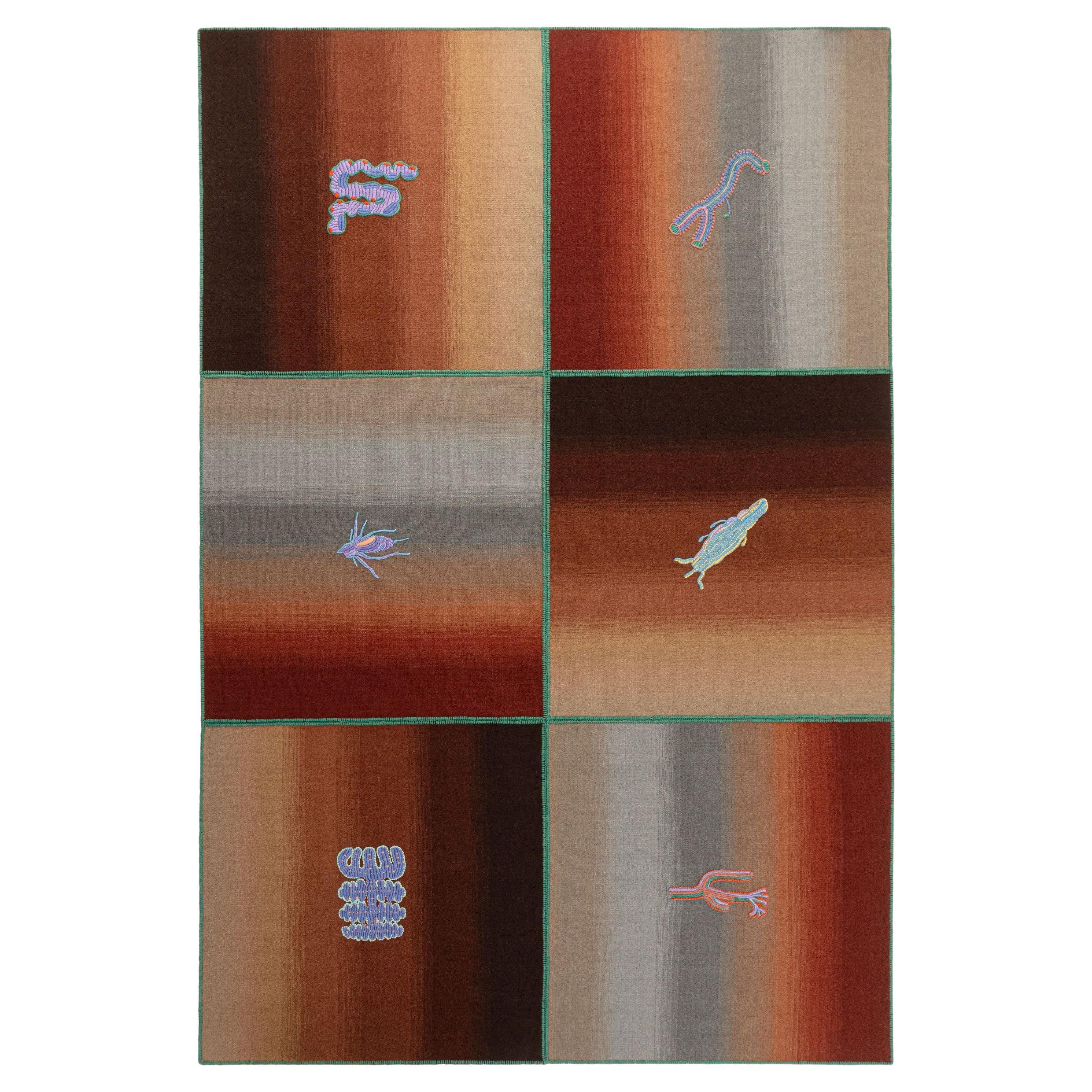 cc-tapis CRYPTID Earth Rechteckiger handgefertigter Teppich von Patricia Urquiola