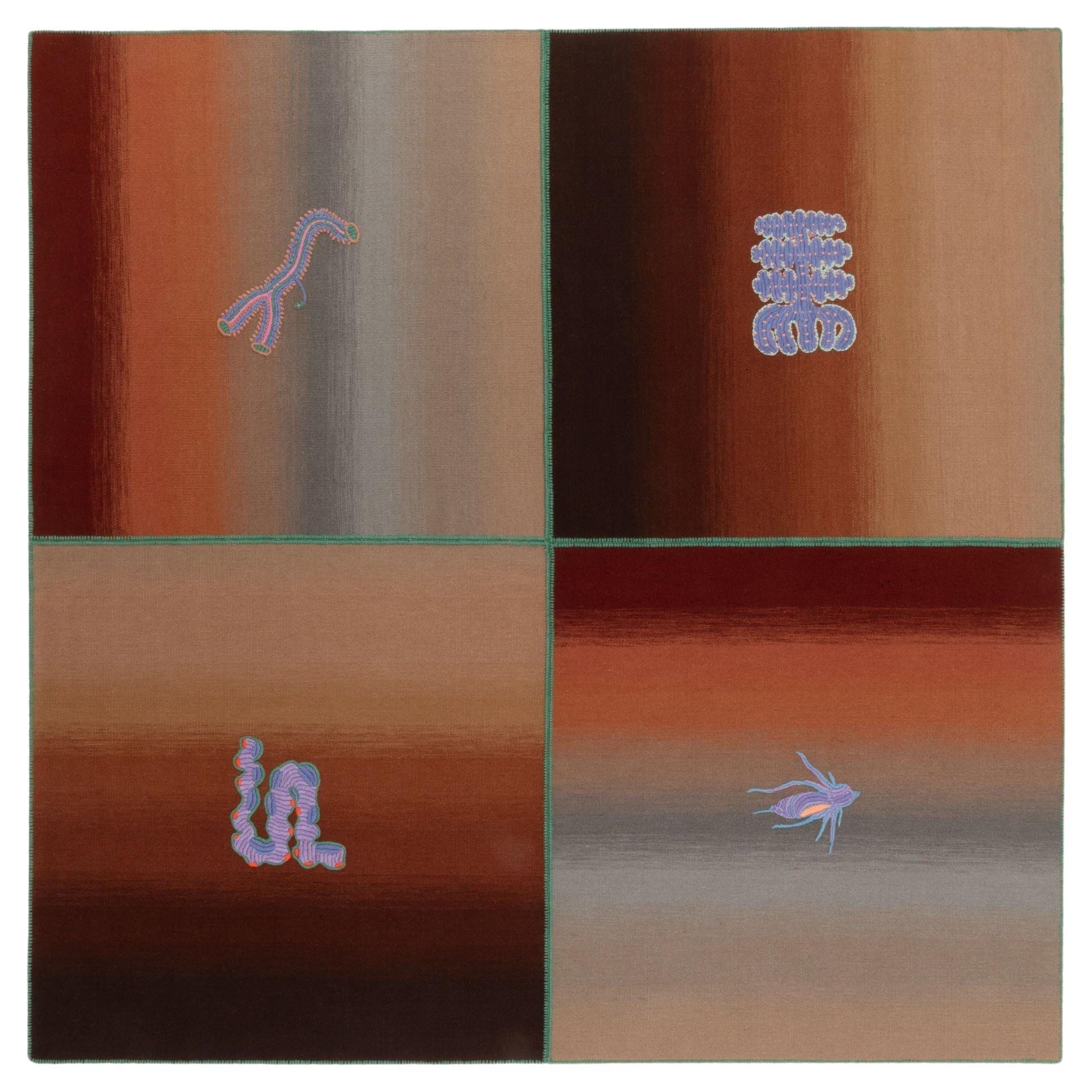 cc-tapis CRYPTID Earth Square Handgefertigter Teppich von Patricia Urquiola