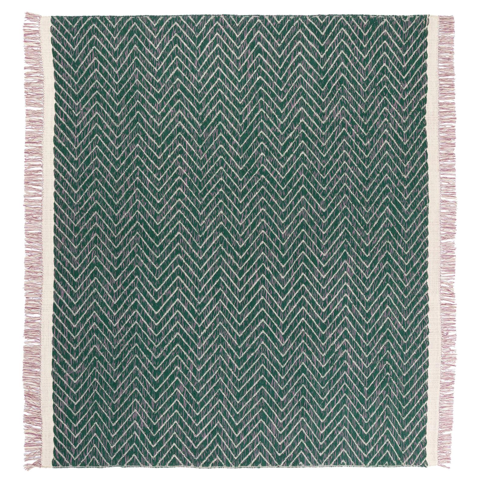 Gesture CC Tapis Cultivate Chevron Handmade Rug in Himalayan Wool by Yuri Himuro For Sale