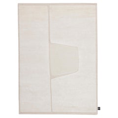 cc-tapis Alfombra recortada Monocromo 2.0 blanca de lino de A. Parisotto y M. Formenton
