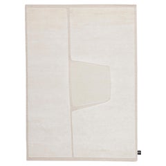 cc-tapis Cut Out Monocromo 2.0 Linen White Rug by A. Parisotto and M. Formenton