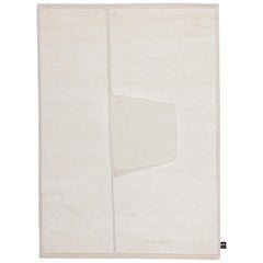 cc-tapis Cut Out Monocromo 2.0 Linen White Rug by A. Parisotto and M. Formenton