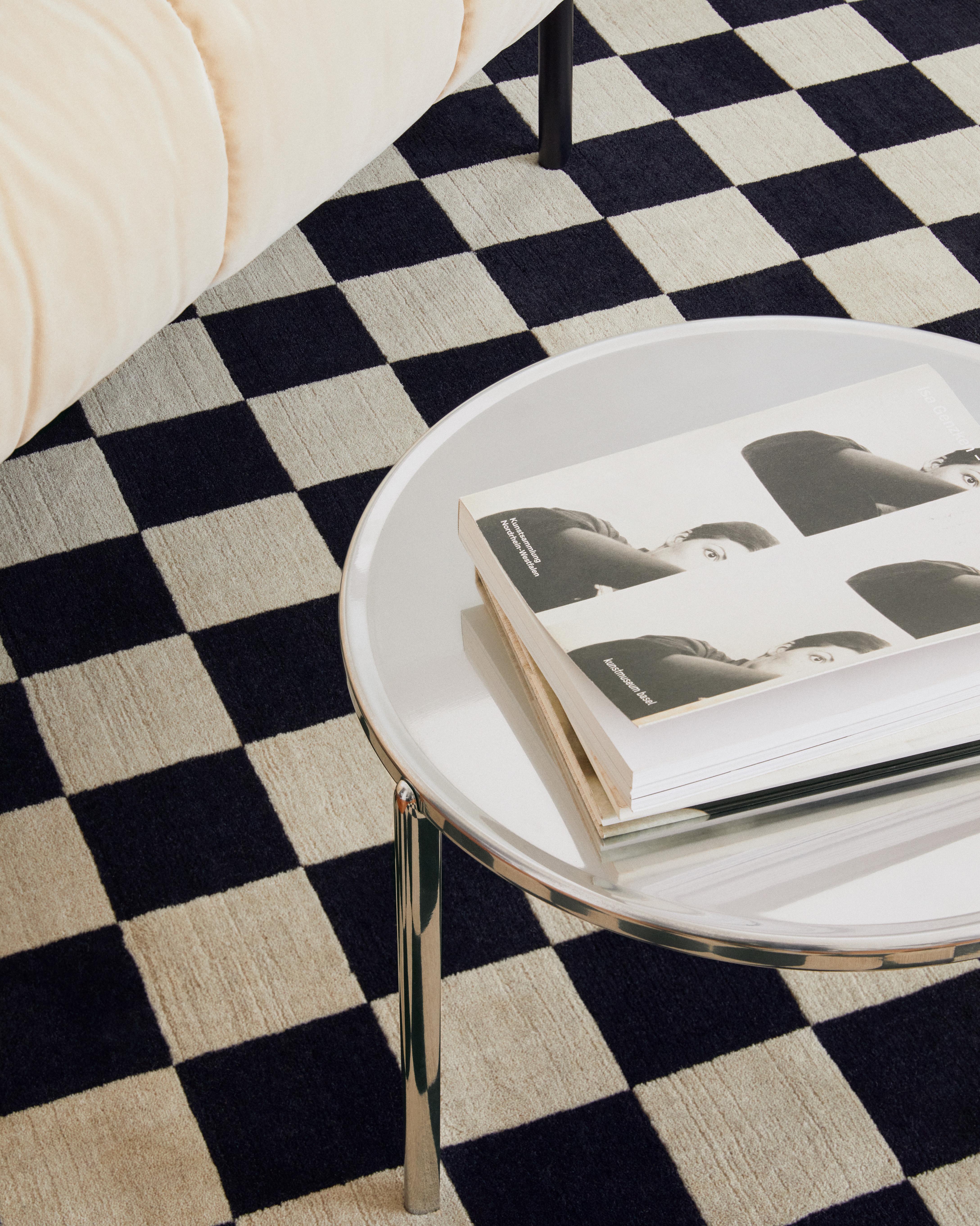 Modern cc-tapis Damier Rug by cc-tapis Design Lab For Sale