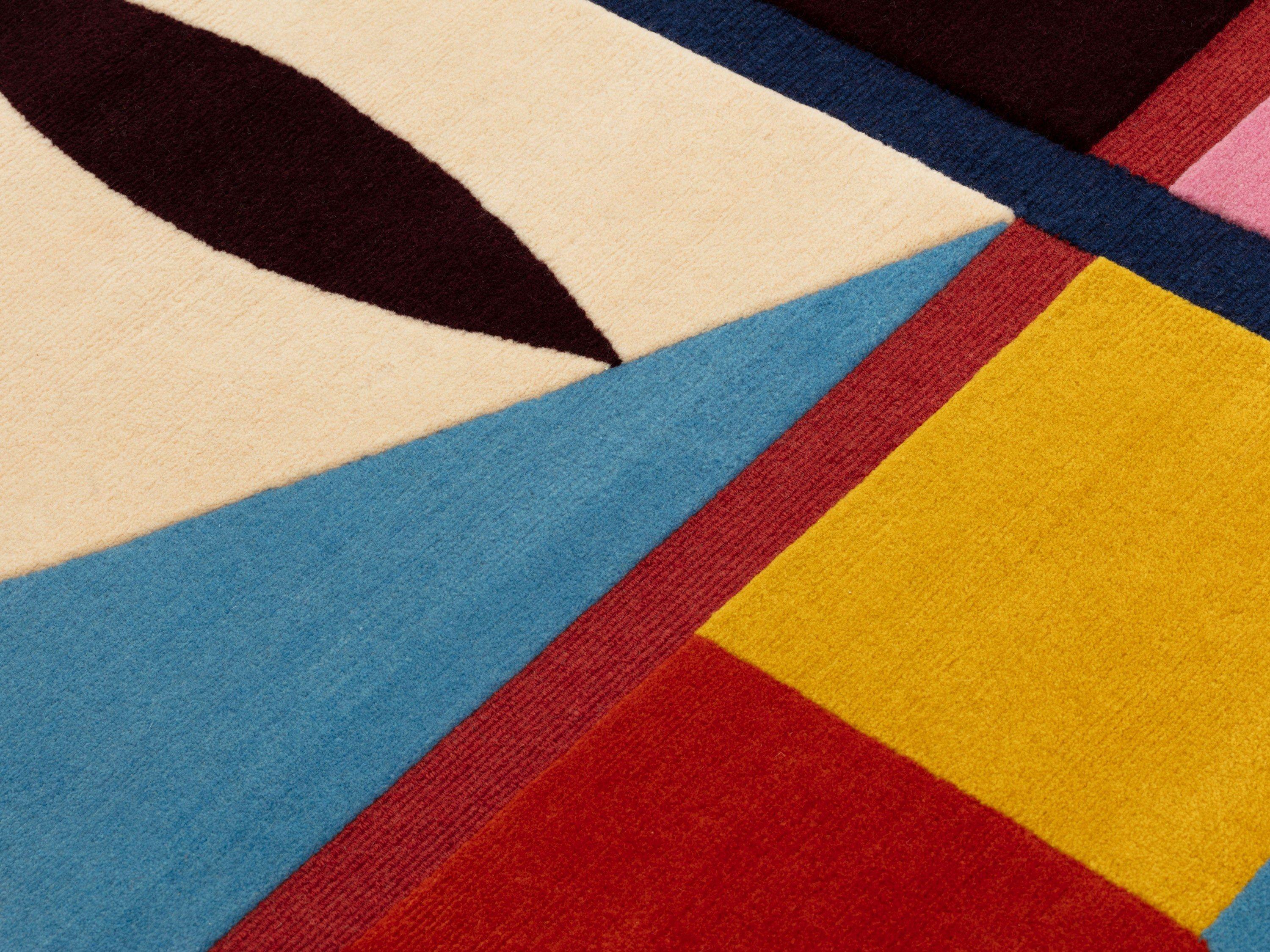 cc-tapis HABEN SIE EINEN? (RECHTECKIG) Handgefertigter Teppich von India Mahdavi (Handgeknüpft) im Angebot