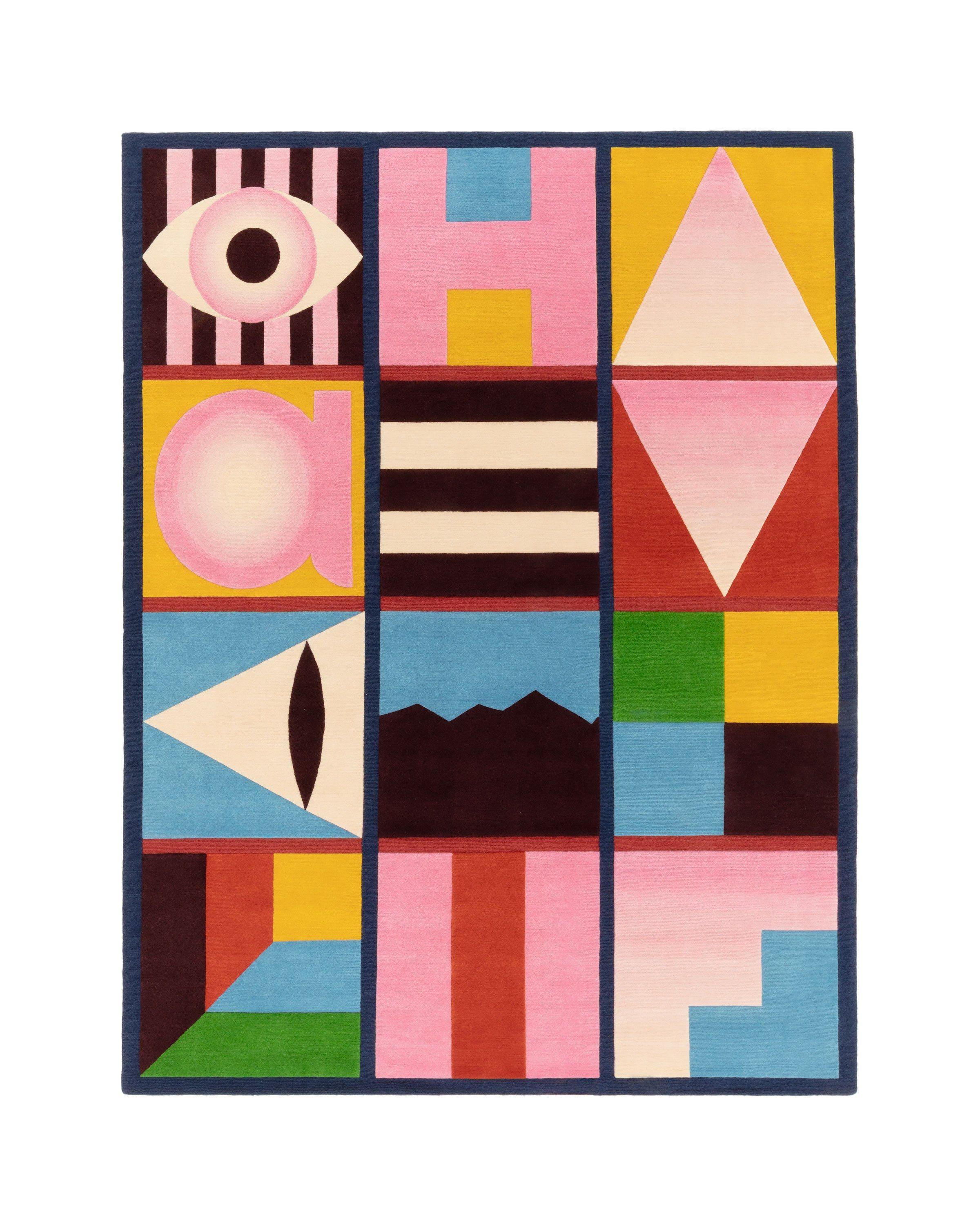 cc-tapis HABEN SIE EINEN? (RECHTECKIG) Handgefertigter Teppich von India Mahdavi im Angebot