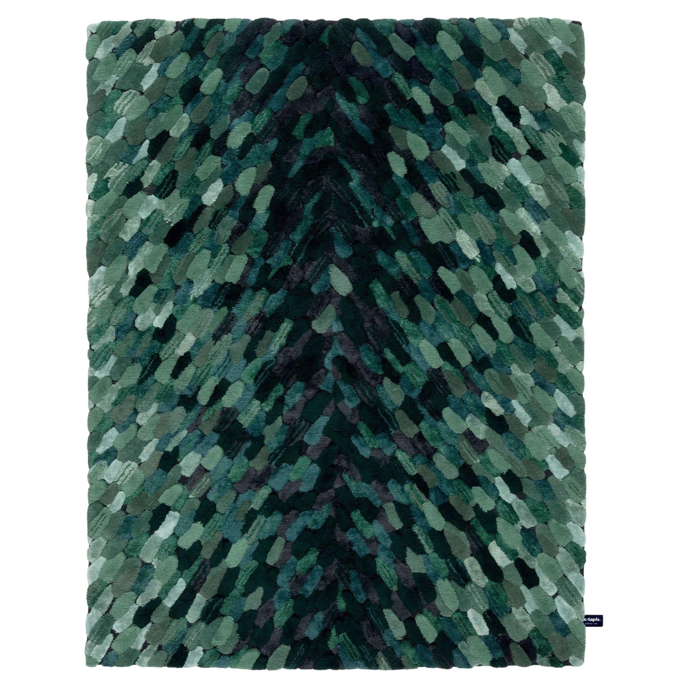 cc-tapis ENVOLÉE FOREST handmade rug  by Cristina Celestino