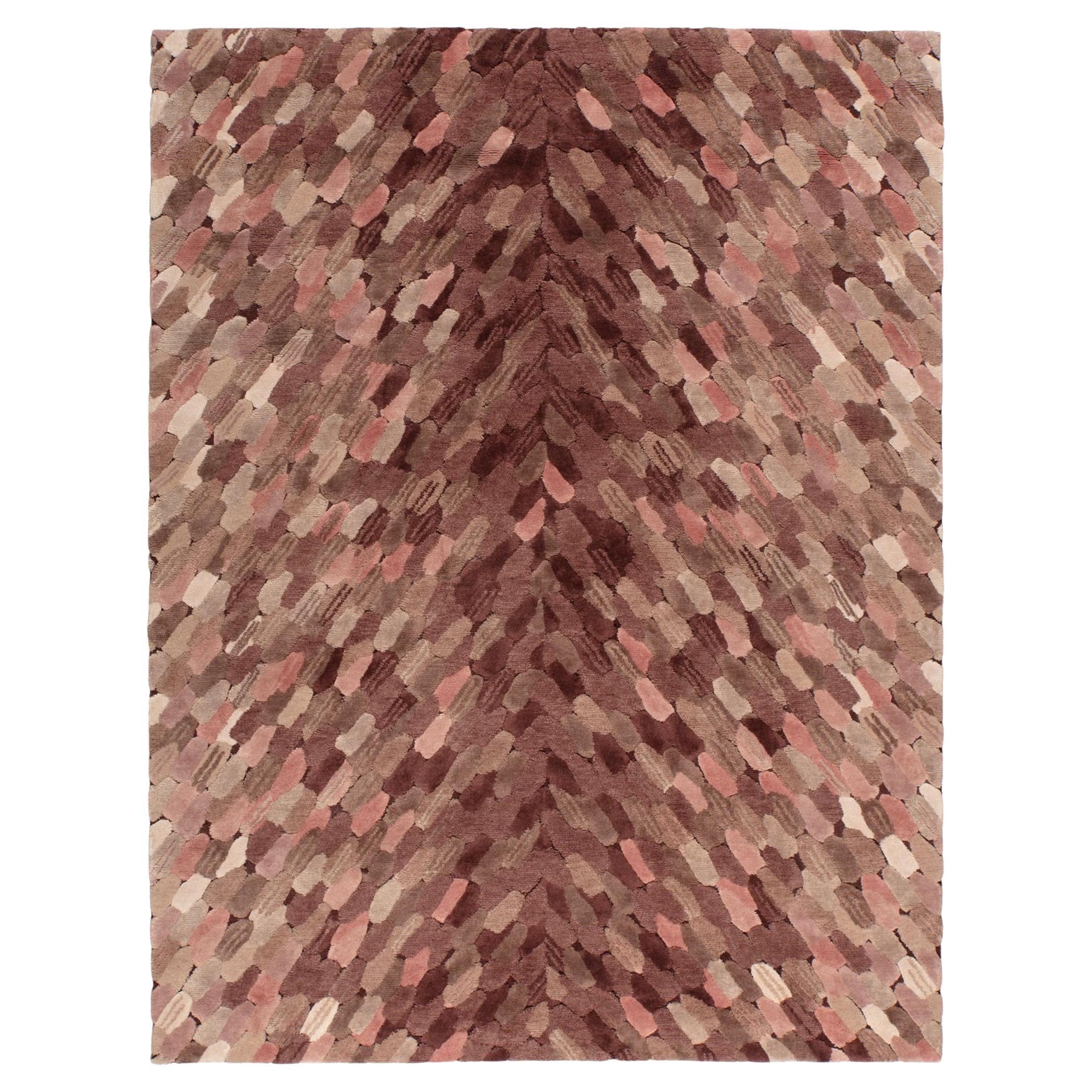 cc-tapis ENVOLÉE PINK handmade rug  by Cristina Celestino For Sale