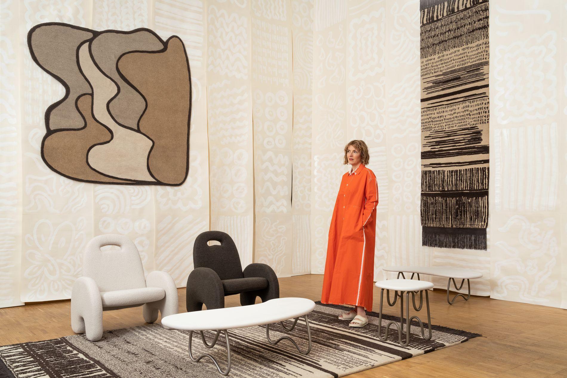cc-tapis Esquisses Kollektion Tapis Couloir Tenture von Faye Toogood  im Angebot 7