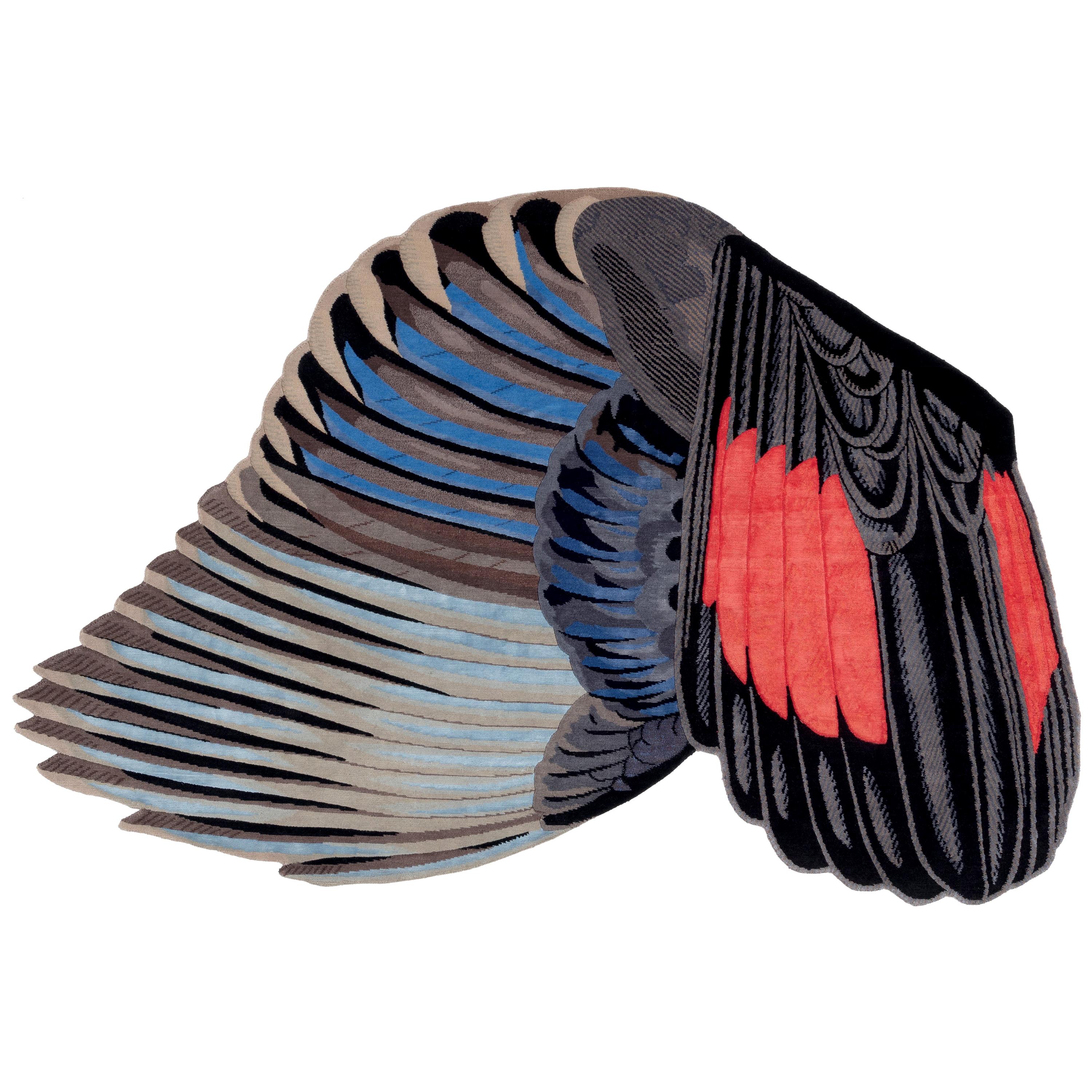 cc-tapis Feathers Freeform by Maarten De Ceulaer For Sale