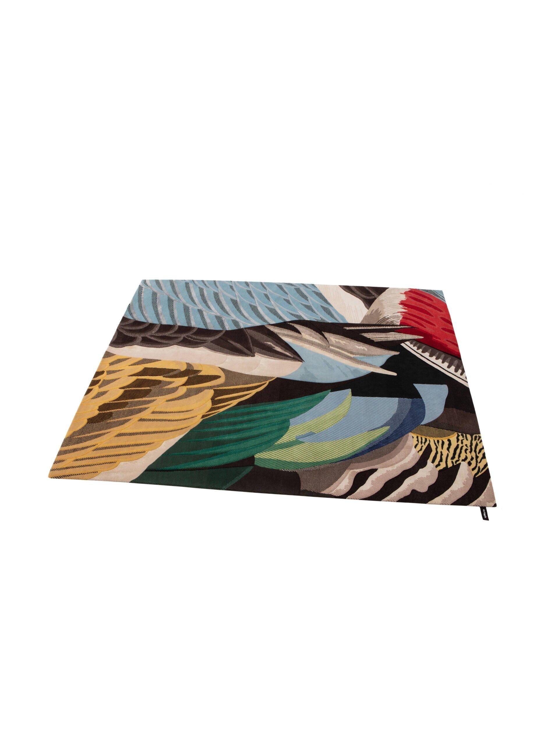 cc-tapis Feathers Rectangular Standard Rug by Maarten De Ceulaer (Moderne) im Angebot