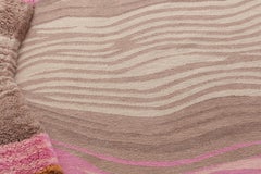 cc-tapis FOLDS Small handmade rug in Pink yellow by Cristián Mohaded