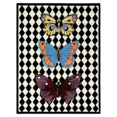 cc-tapis - Fornasetti Collection - FARFALLE E LOSANGHE handmade rug in Wool