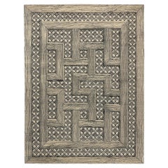 cc-tapis -Fornasetti Collection- MUSCIARABIA Large Black and white handmade rug