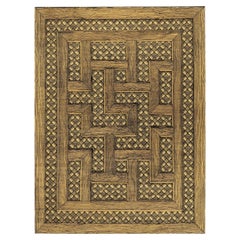 cc-tapis -Fornasetti Collection- MUSCIARABIA Large handmade rug in Gold Finish
