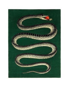 cc-tapis - Fornasetti Collection - PECCATO ORIGINALE handmade rug in Green