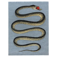 cc-tapis - Fornasetti Collection - PECCATO ORIGINALE handmade rug in Ice Finish