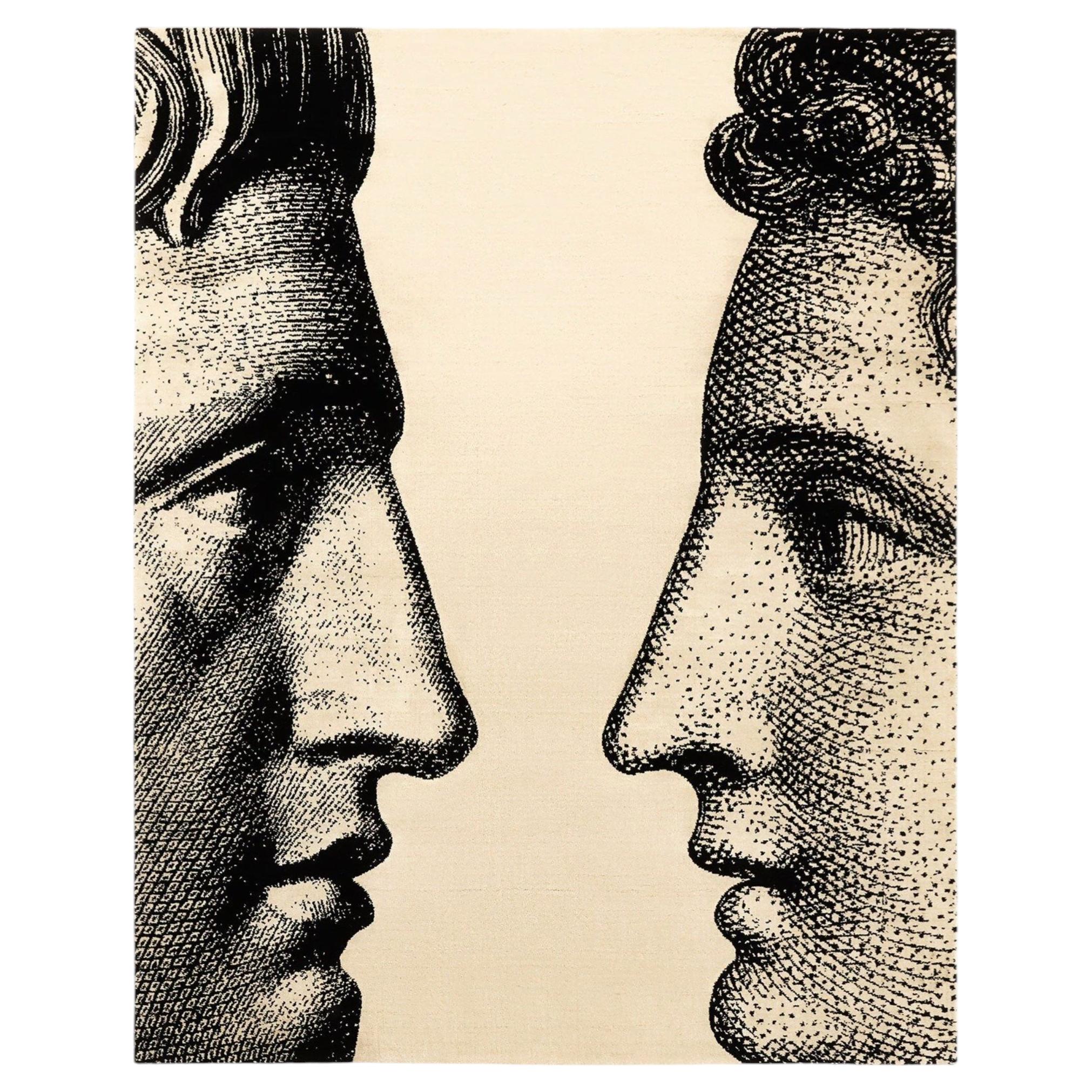 cc-tapis - Fornasetti Collection - PROFILI Handgefertigter Teppich aus Wolle