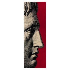 cc-tapis - Fornasetti Collection - PROFILO handmade rug in Wool, Red finish