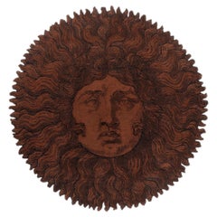 cc-tapis -Fornasetti Collection- RE SOLE handmade rug in Burnt Umber Finish