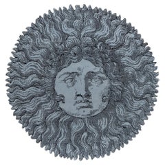 cc-tapis -Fornasetti Collection- RE SOLE handmade rug in Ice Finish