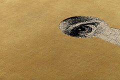 cc-tapis - Fornasetti Collection - SERRATURA handmade rug in Gold Finish