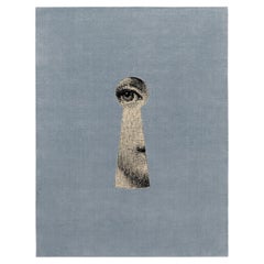 cc-tapis - Fornasetti Collection - SERRATURA handmade rug in Ice Finish