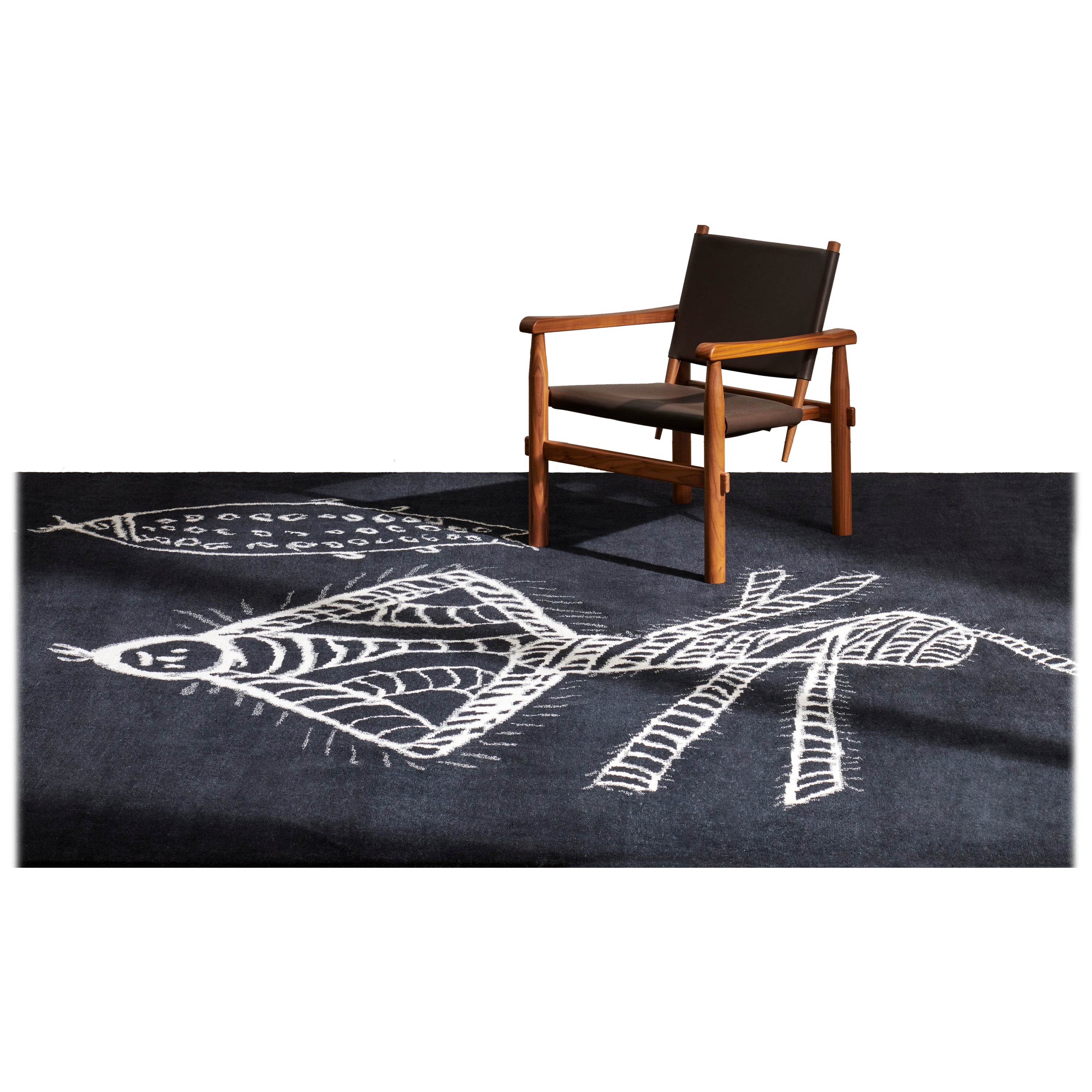 Nepalese cc-tapis Tappeto Graffiti Collezione Cassina Details di Charlotte Perriand in vendita