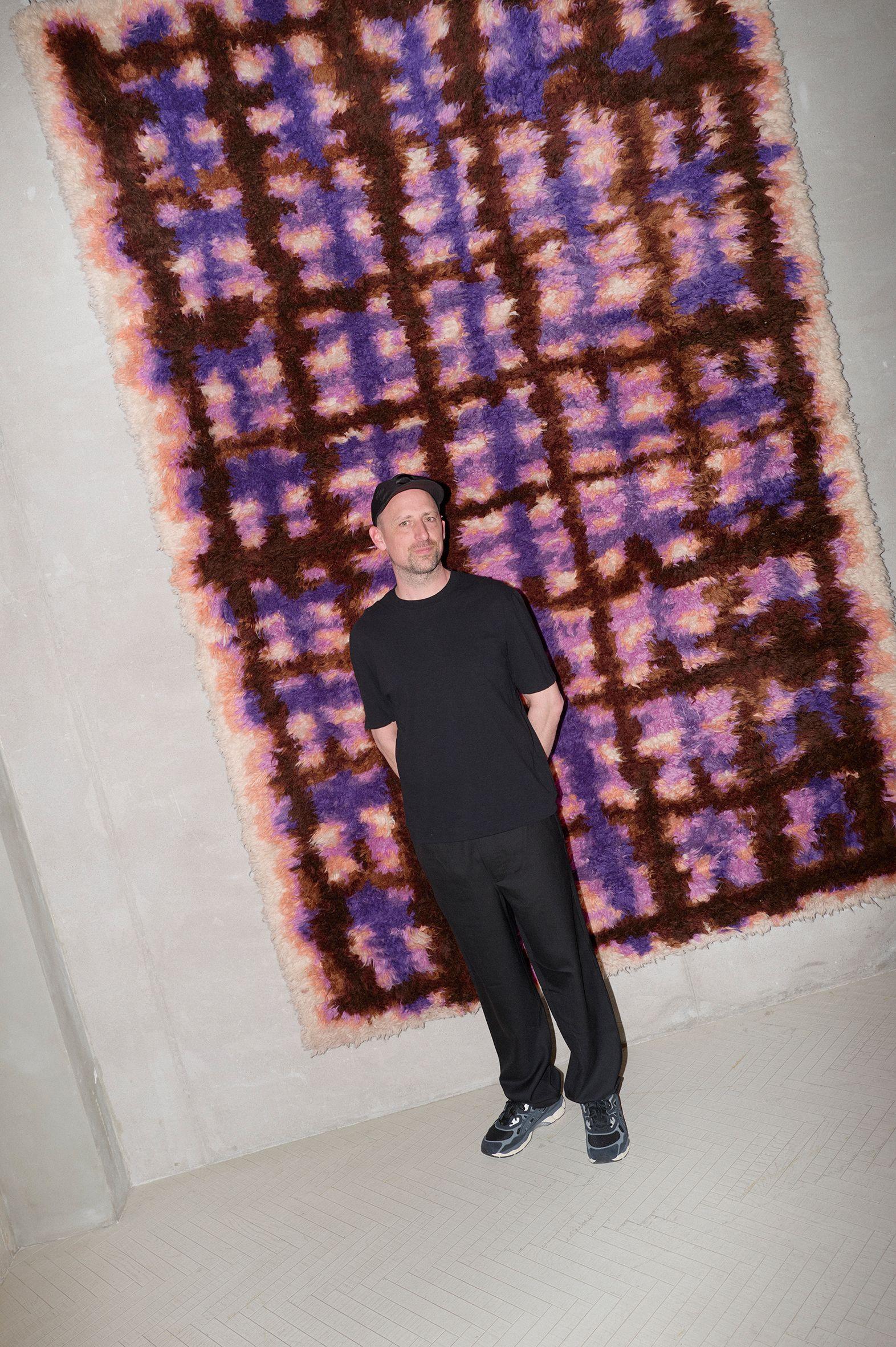cc-tapis GRANDMA PATTERN 1 handmade rug by Rop van Mierlo For Sale 2