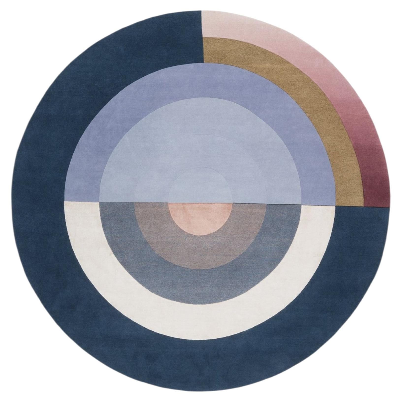 cc-tapis Handmade Rug Bliss Round Blue by Mae Engelgeer